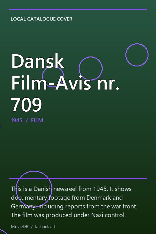 Dansk Film-Avis nr. 709 poster
