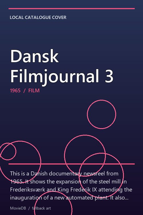 Dansk Filmjournal 3 poster
