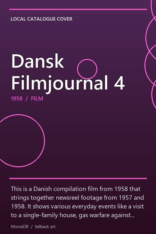 Dansk Filmjournal 4 poster