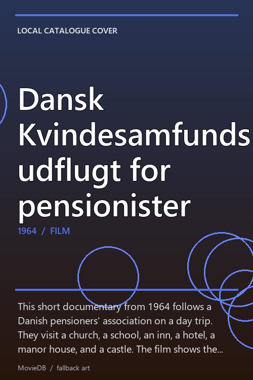 Dansk Kvindesamfunds udflugt for pensionister poster