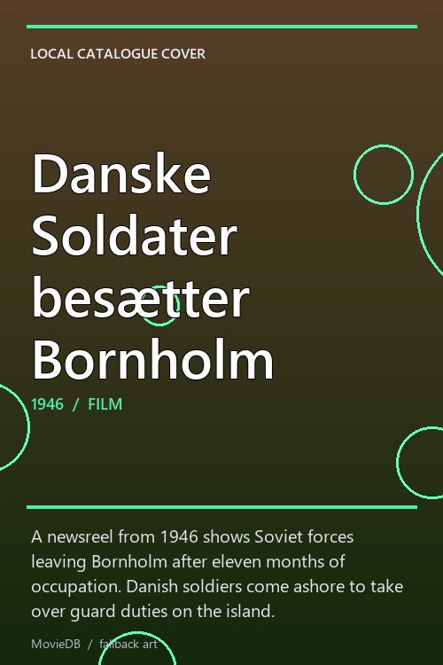 Danske Soldater besætter Bornholm poster
