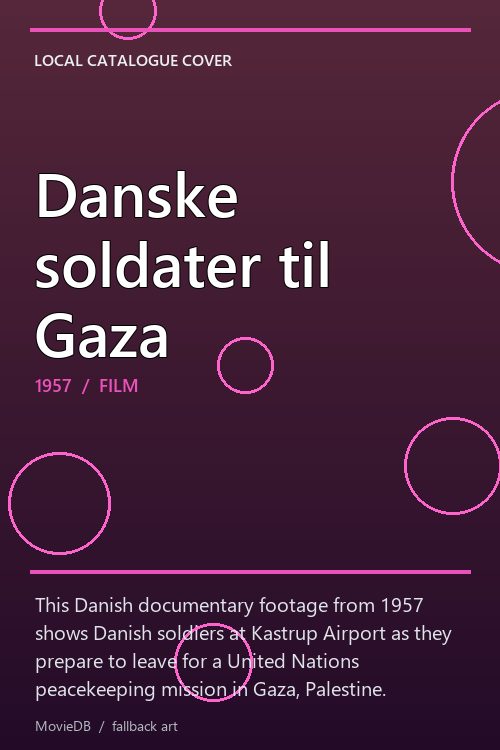 Danske soldater til Gaza poster