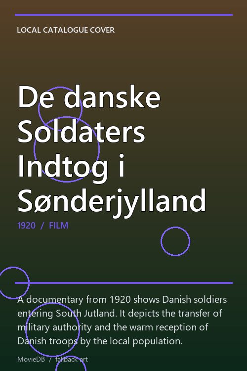 De danske Soldaters Indtog i Sønderjylland poster