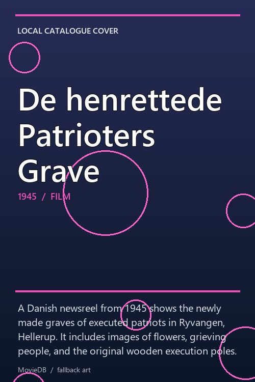 De henrettede Patrioters Grave poster