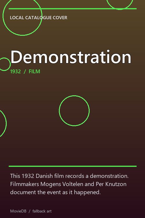Demonstration poster