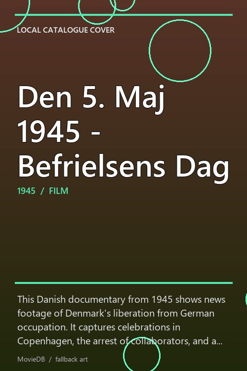 Den 5. Maj 1945 - Befrielsens Dag poster