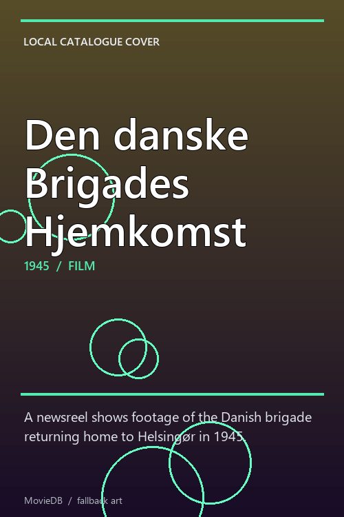 Den danske Brigades Hjemkomst poster