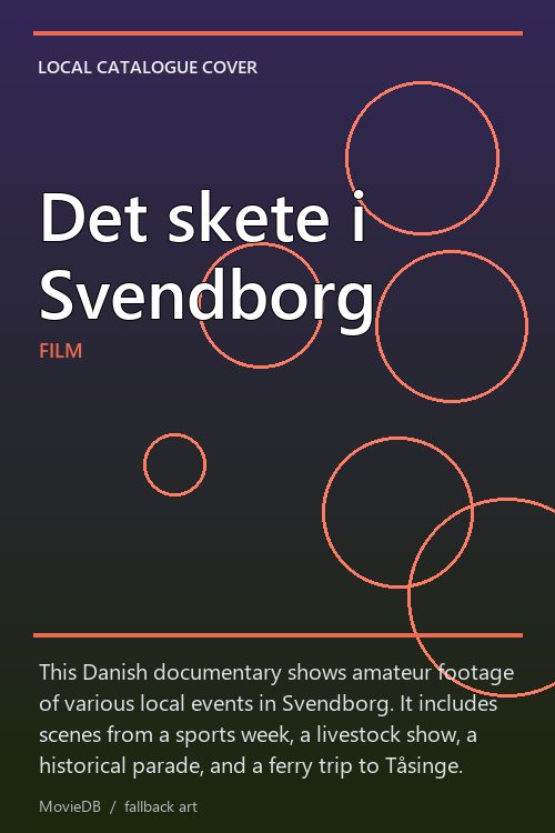 Det skete i Svendborg poster