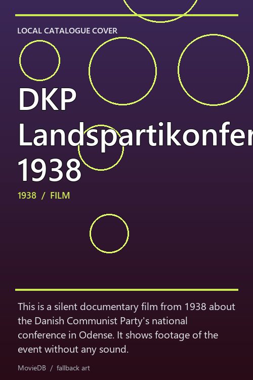 DKP Landspartikonference 1938 poster