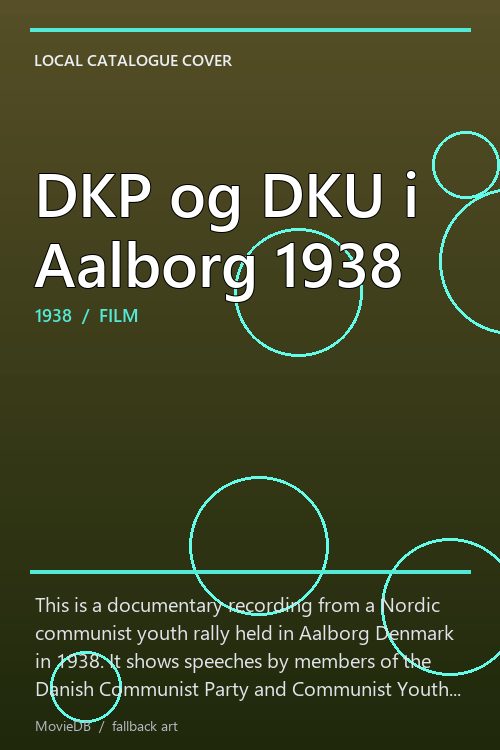 DKP og DKU i Aalborg 1938 poster