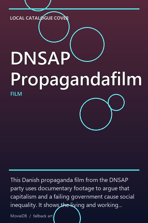 DNSAP Propagandafilm poster