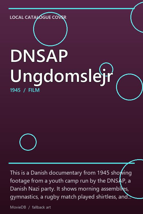 DNSAP Ungdomslejr poster