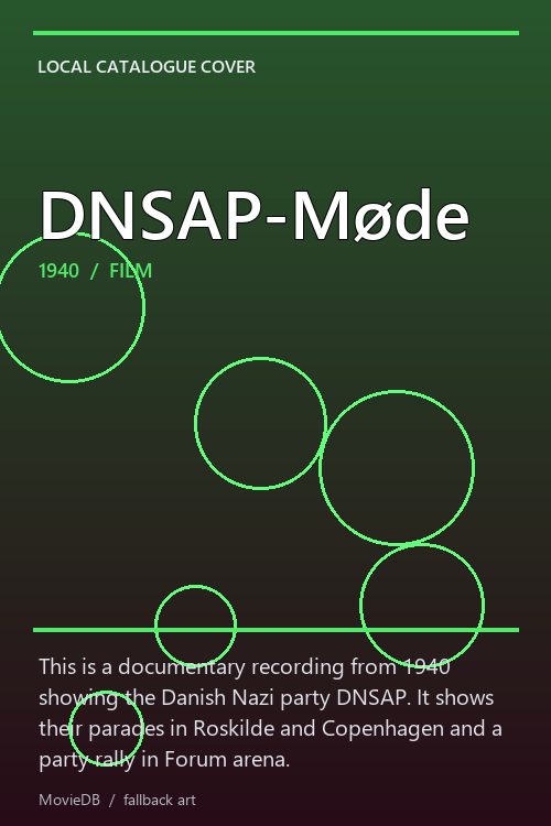 DNSAP-Møde poster
