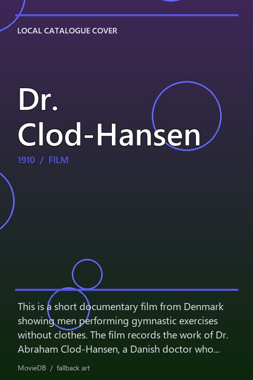 Dr. Clod-Hansen poster