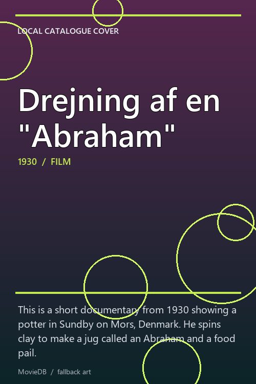 Drejning af en "Abraham" poster