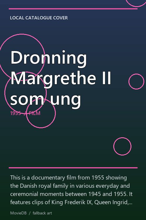 Dronning Margrethe II som ung poster