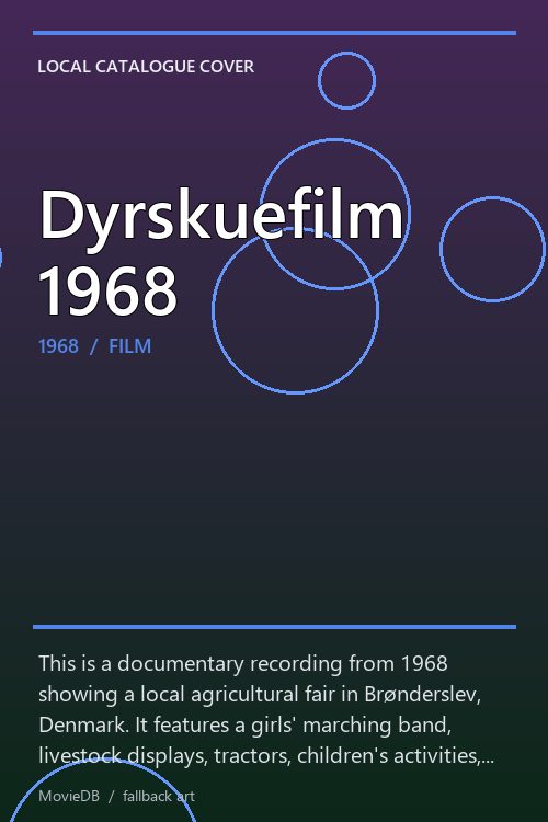 Dyrskuefilm 1968 poster