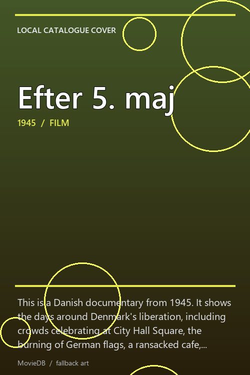 Efter 5. maj poster