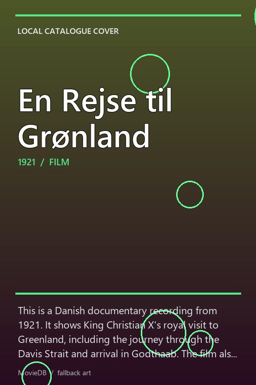 En Rejse til Grønland poster
