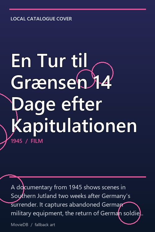 En Tur til Grænsen 14 Dage efter Kapitulationen poster