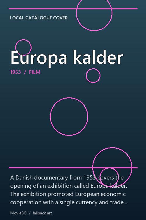 Europa kalder poster