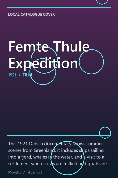 Femte Thule Expedition poster
