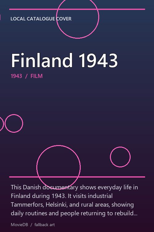Finland 1943 poster