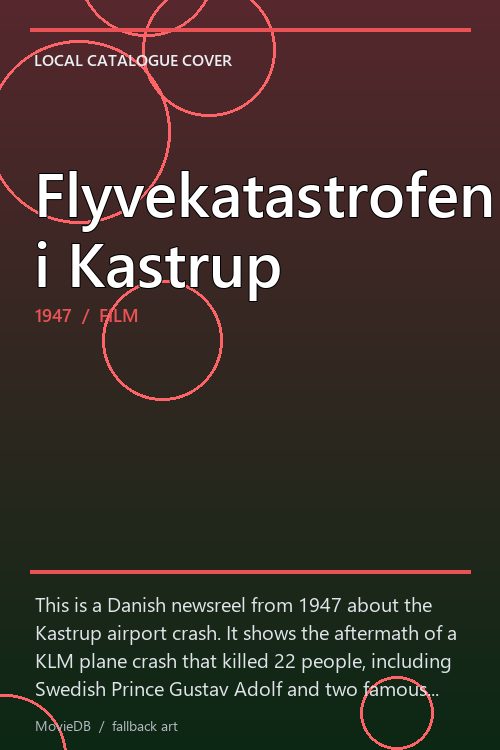 Flyvekatastrofen i Kastrup poster