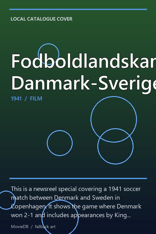 Fodboldlandskampen Danmark-Sverige poster