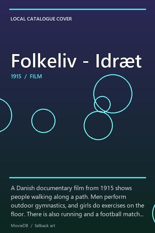 Folkeliv - Idræt poster