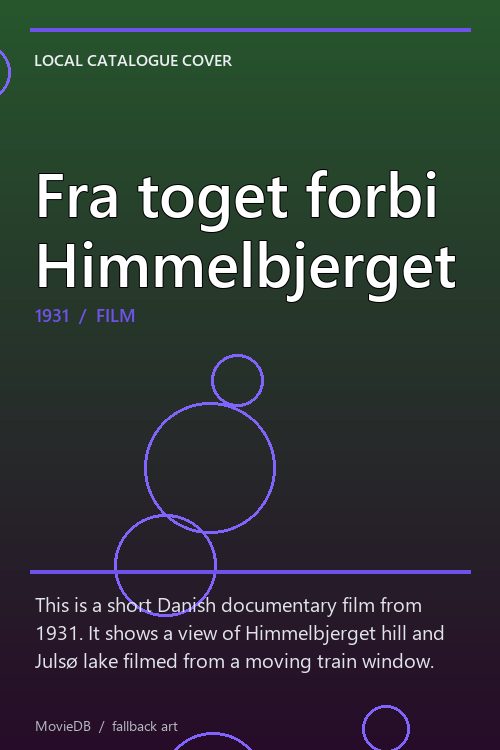 Fra toget forbi Himmelbjerget poster