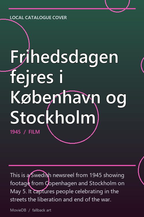 Frihedsdagen fejres i København og Stockholm poster