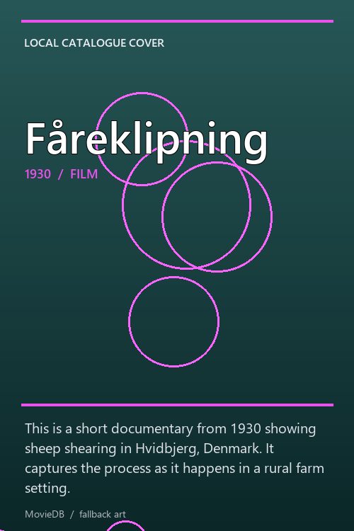 Fåreklipning poster