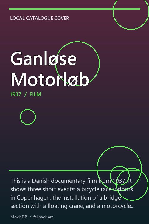 Ganløse Motorløb poster