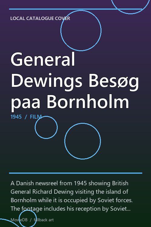General Dewings Besøg paa Bornholm poster