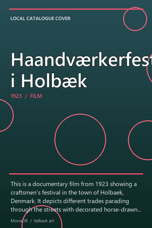 Haandværkerfest i Holbæk poster