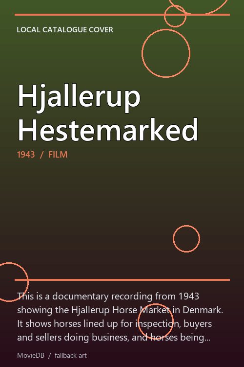 Hjallerup Hestemarked poster