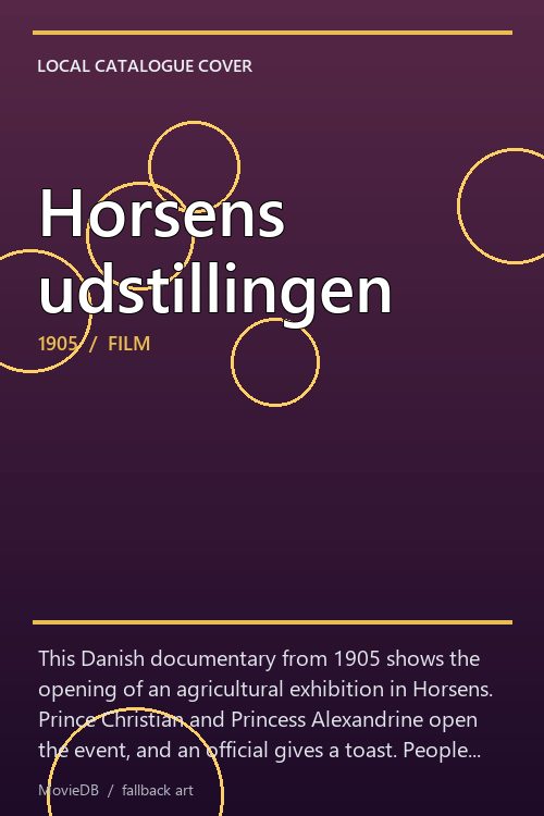 Horsens udstillingen poster