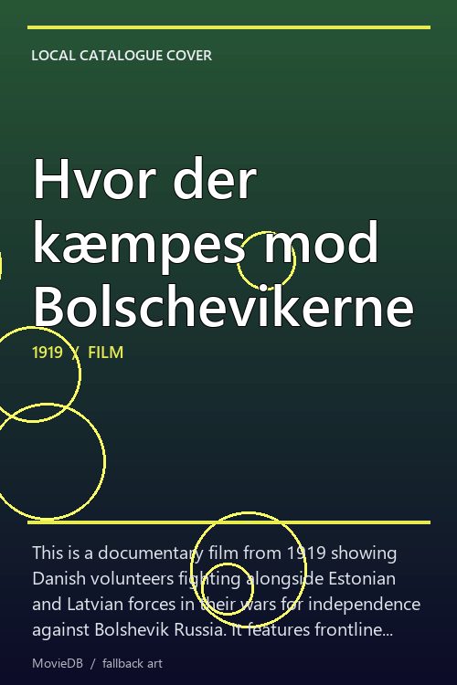 Hvor der kæmpes mod Bolschevikerne poster