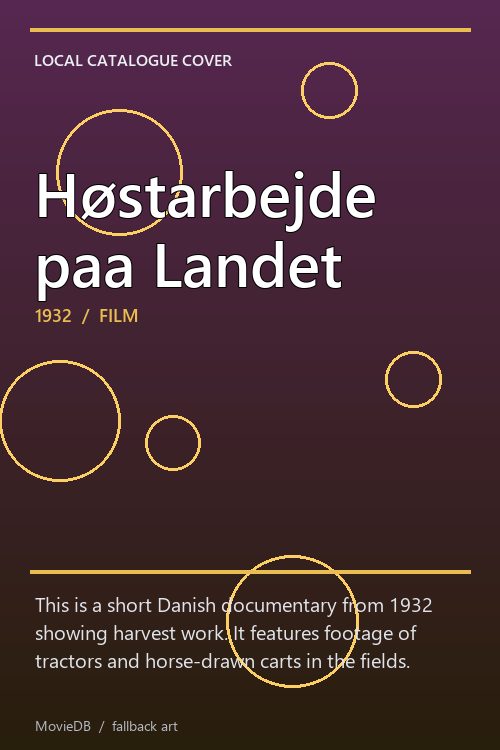 Høstarbejde paa Landet poster