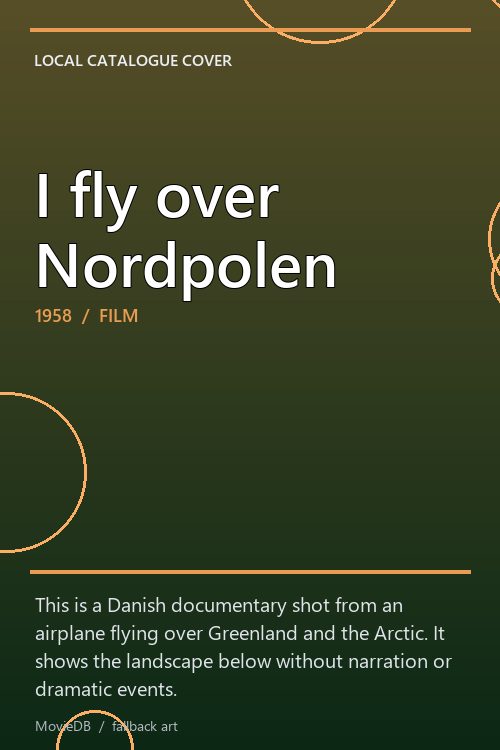 I fly over Nordpolen poster