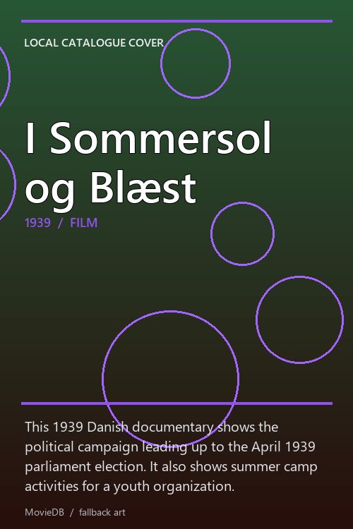 I Sommersol og Blæst poster