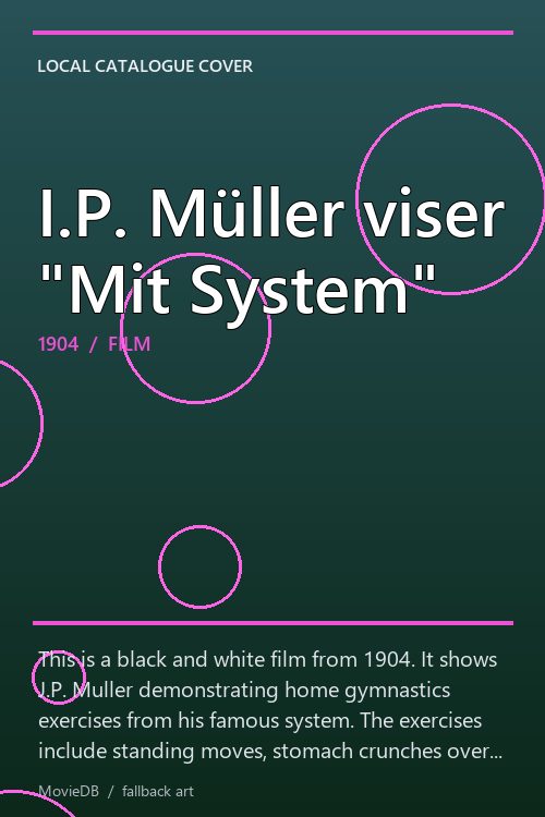 I.P. Müller viser "Mit System" poster