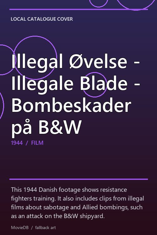 Illegal Øvelse - Illegale Blade - Bombeskader på B&W poster