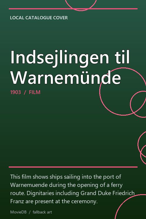 Indsejlingen til Warnemünde poster