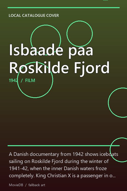 Isbaade paa Roskilde Fjord poster