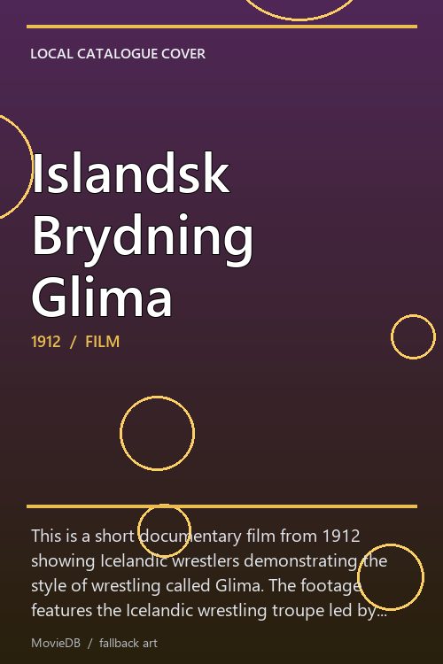 Islandsk Brydning Glima poster