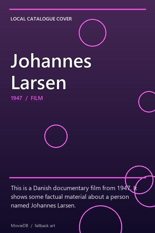 Johannes Larsen poster