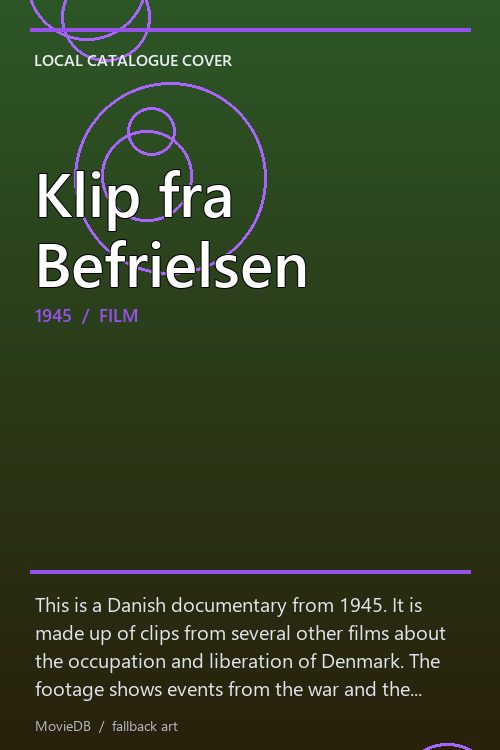 Klip fra Befrielsen poster