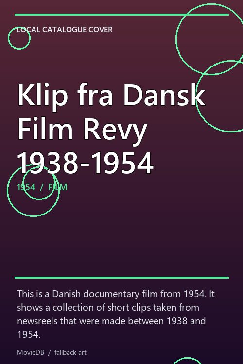 Klip fra Dansk Film Revy 1938-1954 poster